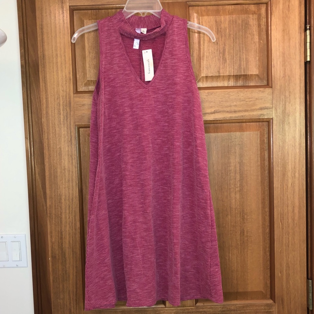 Burgundy Classy Girl Dress